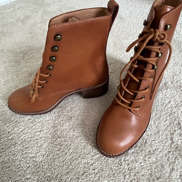 Madewell Patti Lace-Up Boot/Sz 6 NEW - Picture 1 of 8